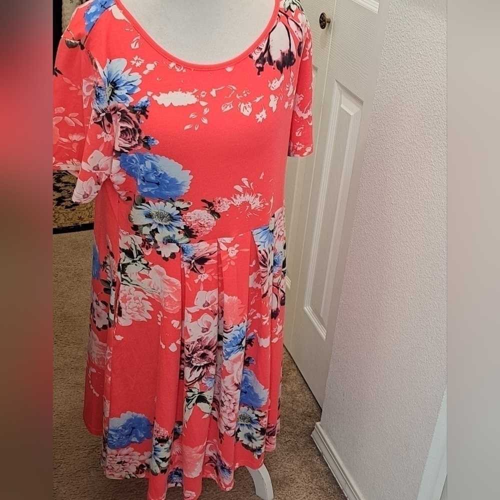 NWT Traililbee Floral Mini Dress   Size 2X
